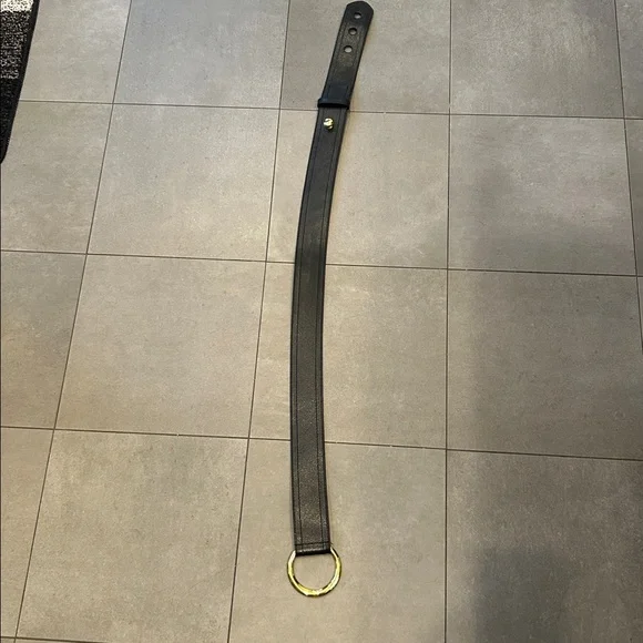 Saks Fifth Avenue Black Leather Belt - Picture 5 of 10